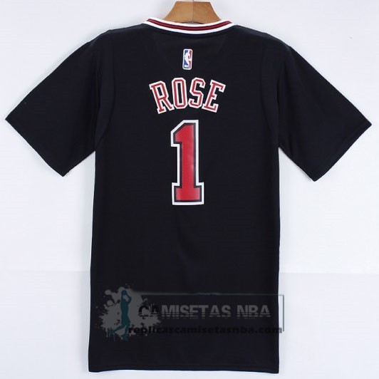 Camiseta Manga Corta Bulls Rose Negro